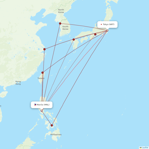Viva Macau flights between Manila and Tokyo