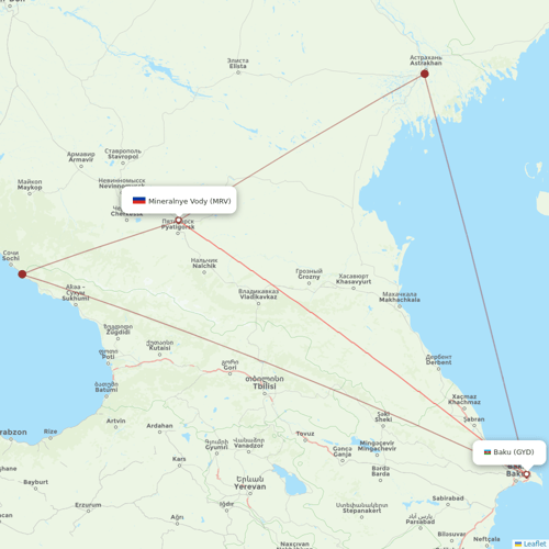 Azimuth Airlines flights between Mineralnye Vody and Baku