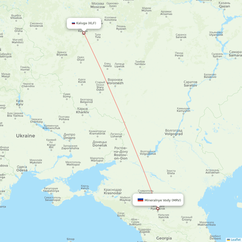 Azimuth Airlines flights between Mineralnye Vody and Kaluga