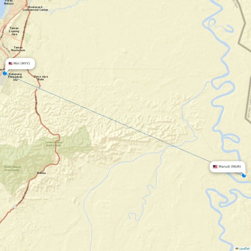 Malaysia Airlines flights between Marudi and Miri