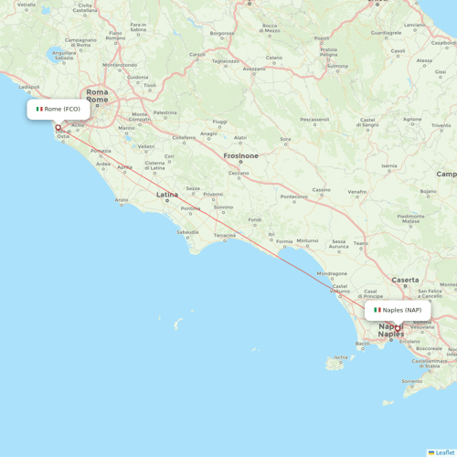 ITA Airways flights between Naples and Rome