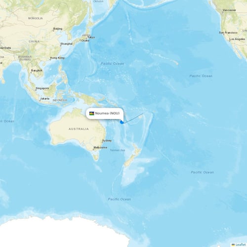 Aircalin flights between Noumea and Wallis Island