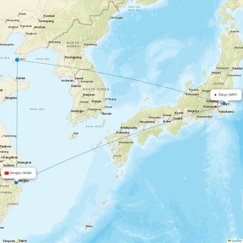 Spring Airlines Japan flights between Tokyo and Ningbo