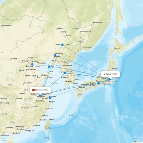 Spring Airlines Japan flights between Tokyo and Nanjing