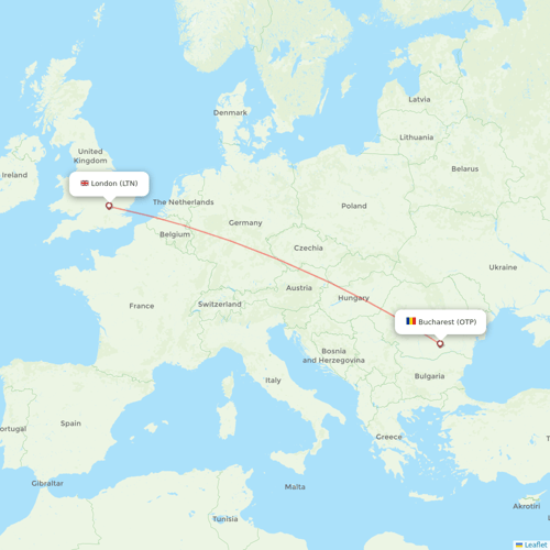 Wizz Air flights between Bucharest and London