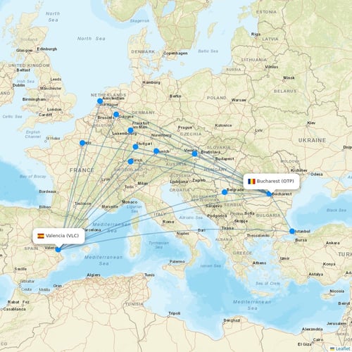 Norwegian Air Argentina flights between Bucharest and Valencia