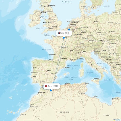 ASL Airlines France flights between Oujda and Paris