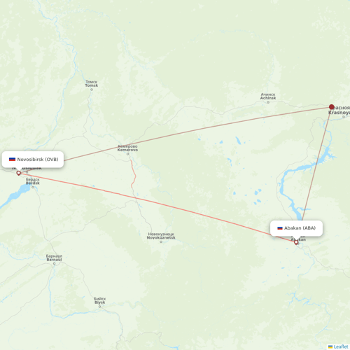 S7 Airlines flights between Novosibirsk and Abakan
