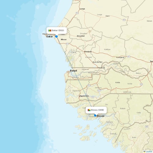ASKY Airlines flights between Bissau and Dakar