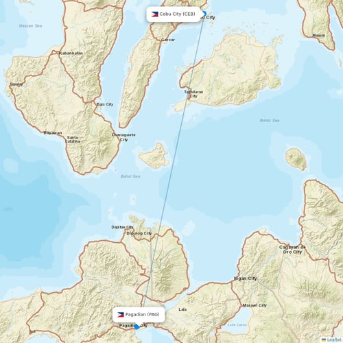 Cebgo flights between Pagadian and Cebu City