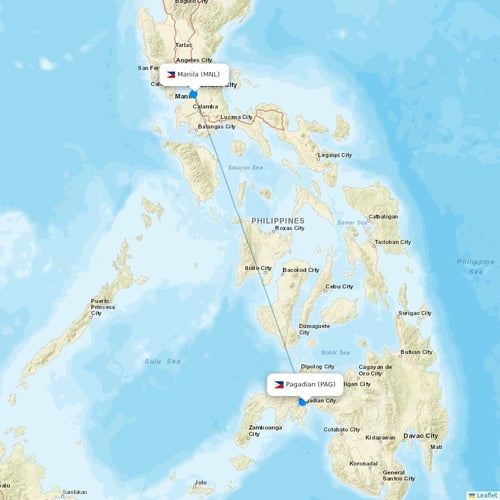 Cebu Pacific Air flights between Pagadian and Manila