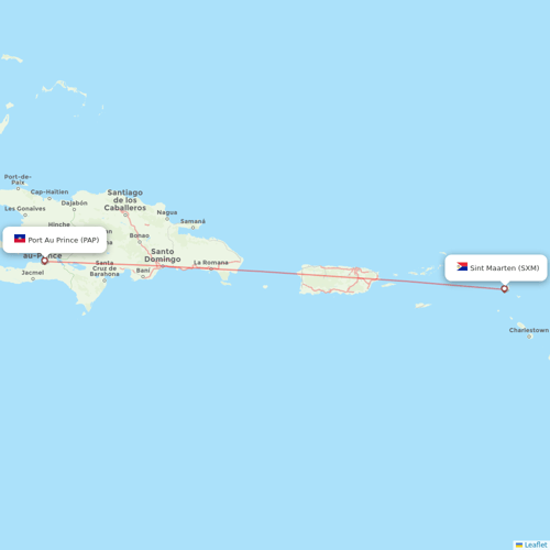 Sunrise Airways flights between Port-au-Prince and Sint Maarten