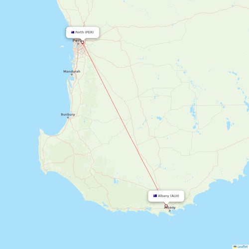 Rex Regional Express flights between Perth and Albany