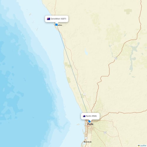 Aviair flights between Perth and Geraldton