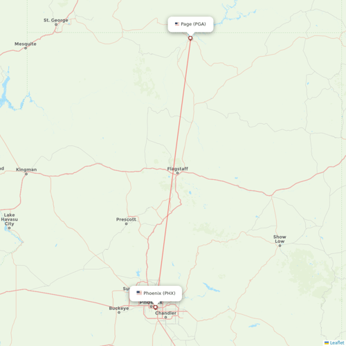 Contour Aviation flights between Phoenix and Page