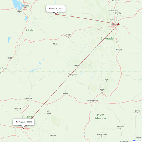 Contour Aviation flights between Phoenix and Vernal