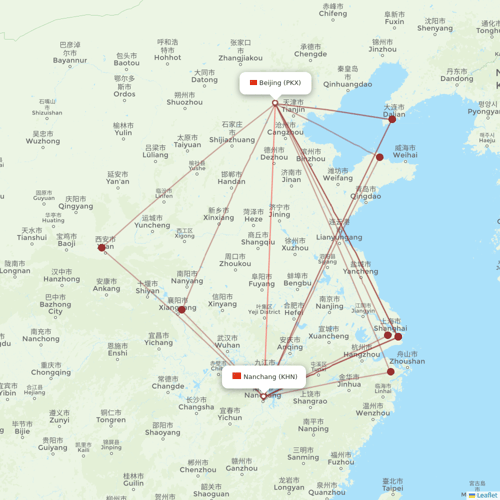 Jiangxi Airlines flights between Beijing and Nanchang