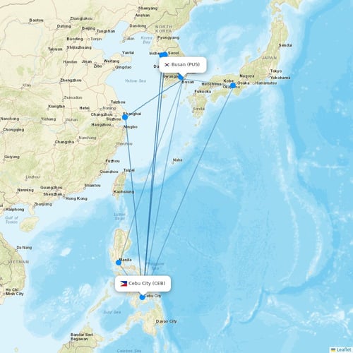 Air Busan flights between Busan and Cebu City