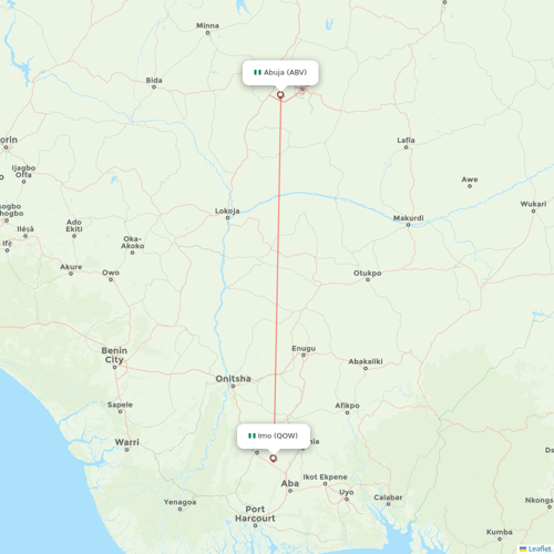 Air Peace flights between Imo and Abuja