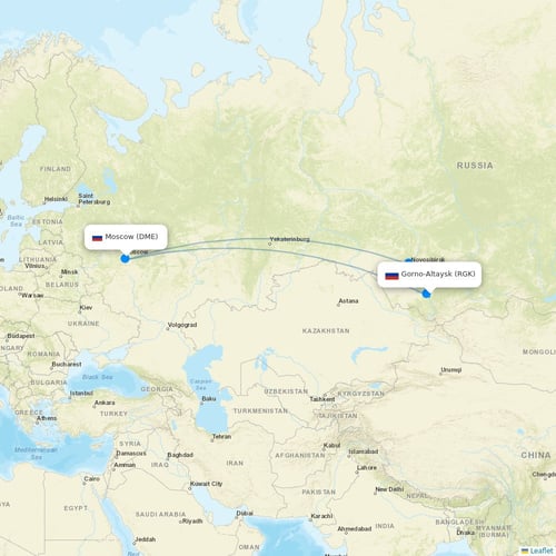 S7 Airlines flights between Gorno-Altaysk and Moscow