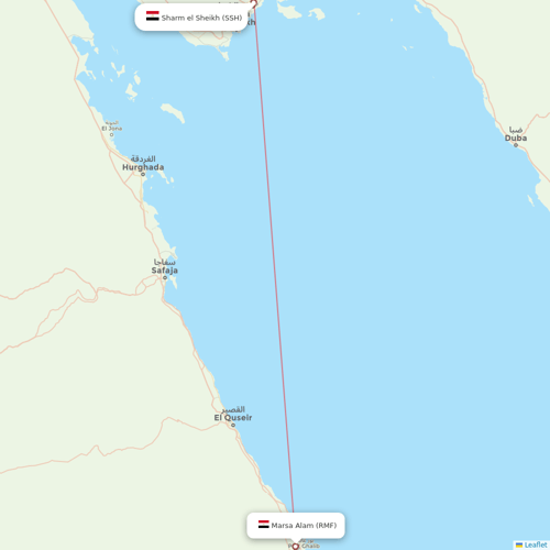 Neos flights between Marsa Alam and Sharm el Sheikh
