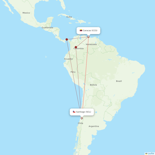 DHL Aviation EEMEA flights between Santiago and Caracas
