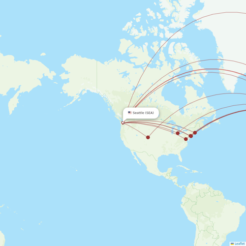 Virgin Atlantic flights between Seattle and London