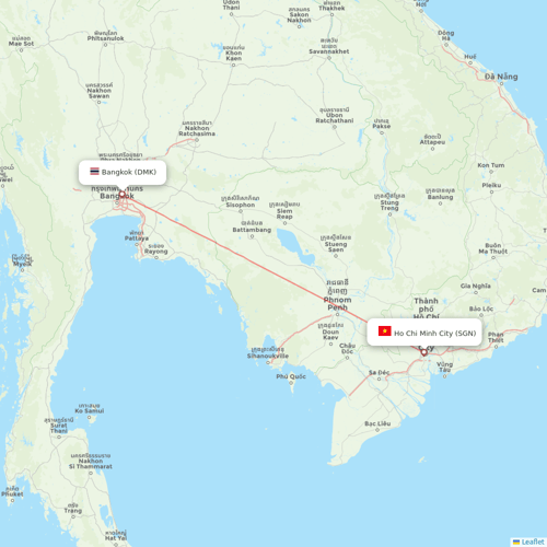 Thai AirAsia flights between Ho Chi Minh City and Bangkok