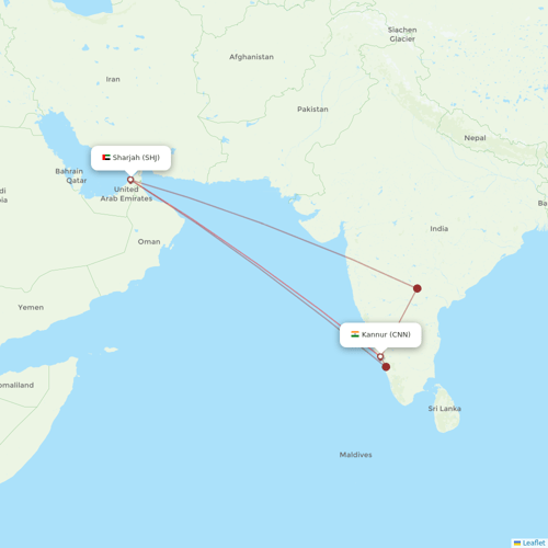 Air India Express flights between Sharjah and Kannur