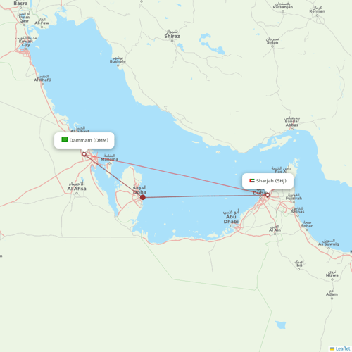 Air Arabia flights between Sharjah and Dammam