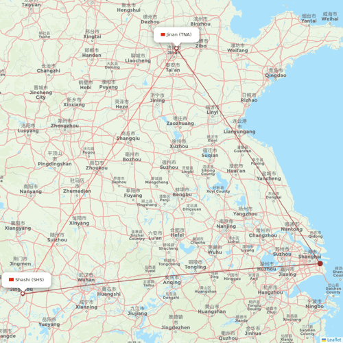 Kunming Airlines flights between Shashi and Jinan