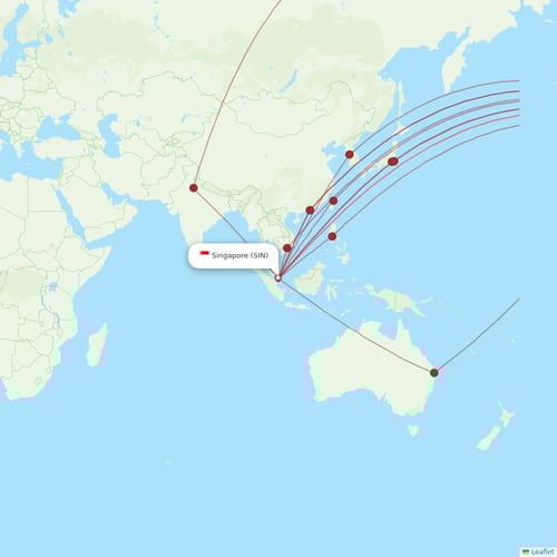 Singapore Airlines flights between Singapore and San Francisco