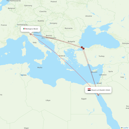 Neos flights between Sharm el Sheikh and Bologna