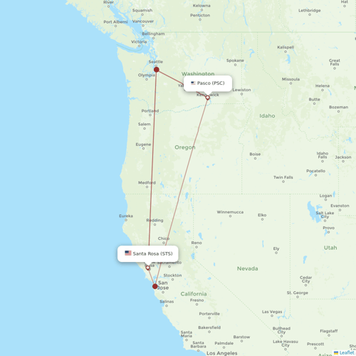 Xtra Airways flights between Santa Rosa and Pasco