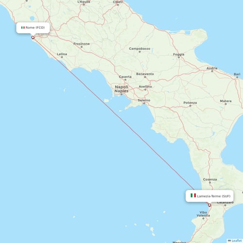 ITA Airways flights between Lamezia-Terme and Rome