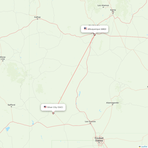 Advanced Air flights between Silver City and Albuquerque