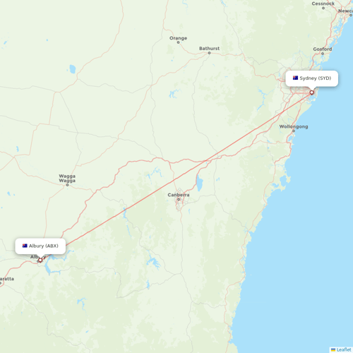Rex Regional Express flights between Sydney and Albury
