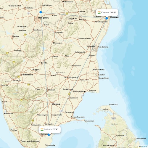 SpiceJet flights between Tuticorin and Chennai