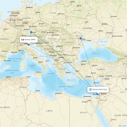 Neos flights between Tel Aviv-Yafo and Verona