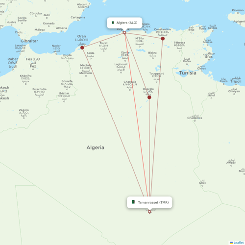 Air Algerie flights between Tamanrasset and Algiers