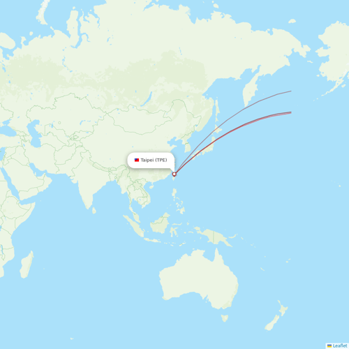 China Airlines flights between Taipei and Ontario