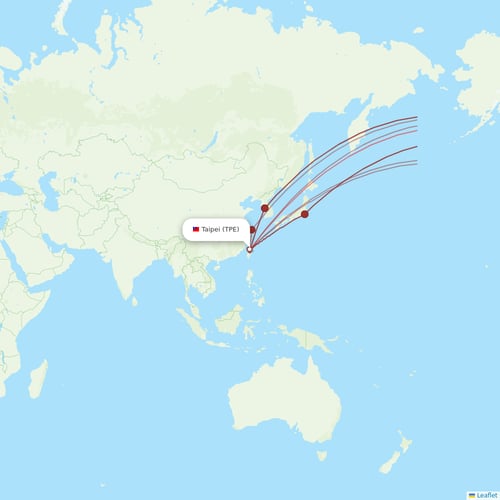 EVA Air flights between Taipei and Seattle