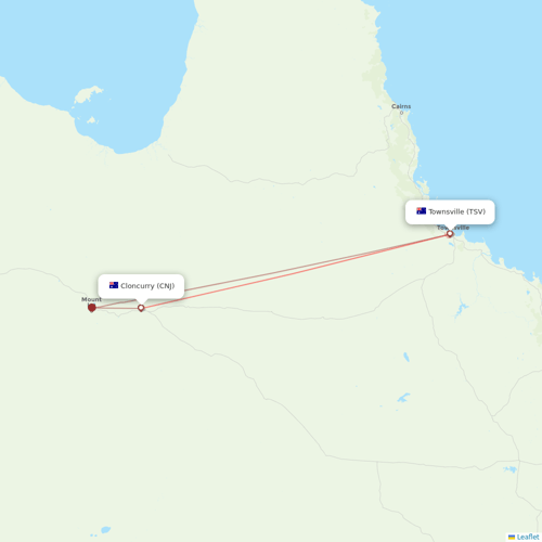 Alliance Airlines flights between Townsville and Cloncurry