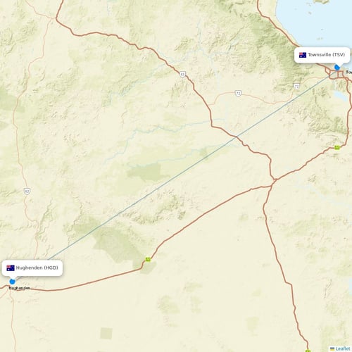 Skytrans Airlines flights between Townsville and Hughenden