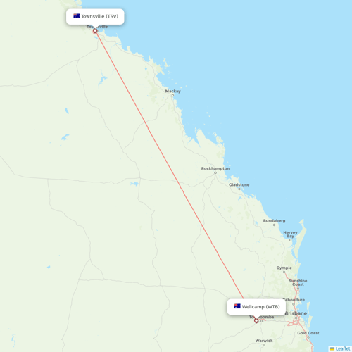 Air Berlin flights between Wellcamp and Townsville