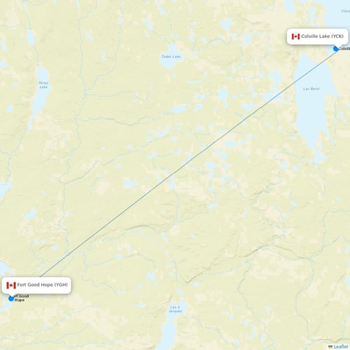 North-Wright Airways
 flights between Colville Lake and Fort Good Hope
