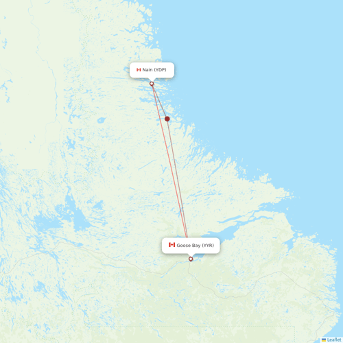 PAL Aerospace flights between Nain and Goose Bay