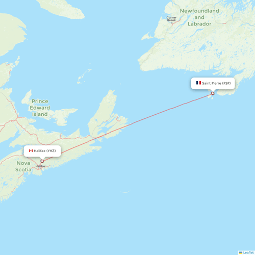 Air Saint Pierre flights between Halifax and Saint Pierre