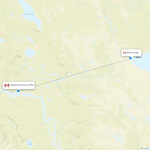 North-Wright Airways
 flights between Deline and Tulita/Fort Norman