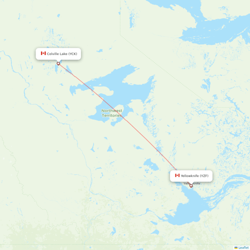 North-Wright Airways
 flights between Yellowknife and Colville Lake
